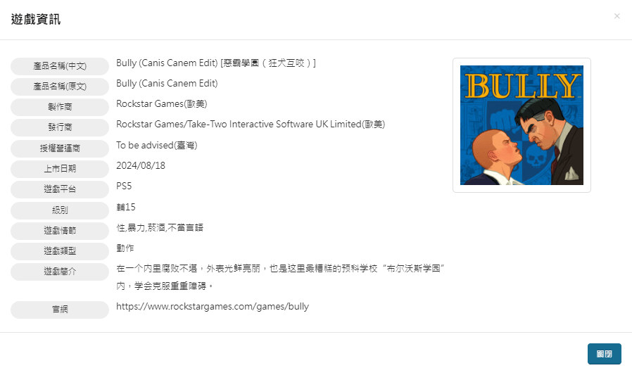 《恶霸鲁尼》或将登陆现代主机平台？最新评级曝光