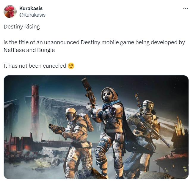 《命运：崛起》曝光！Bungie 和网易联手开发的命运手游